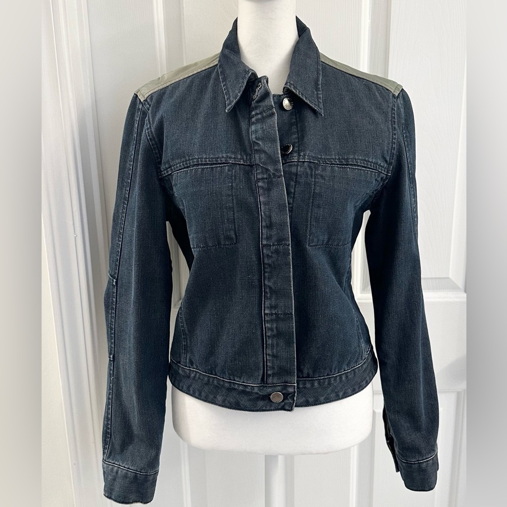 Armani Exchange Denim Jacket With Insulated Lining Womens Size S 100% Cotton